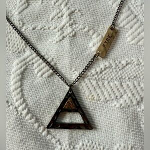 Fire Element Necklace with Copper Accents